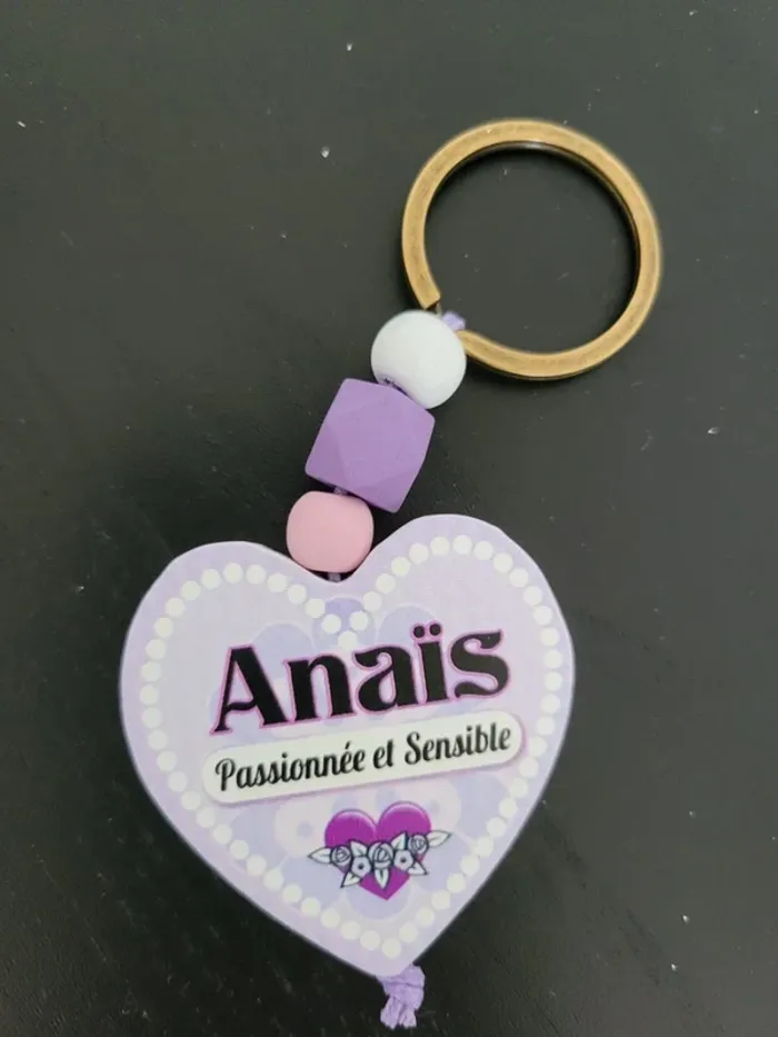 Porte clé anais neuf prénom - photo numéro 3