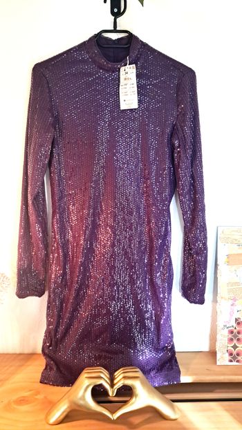 Robe à sequins violette – Taille 34 (XS/S)