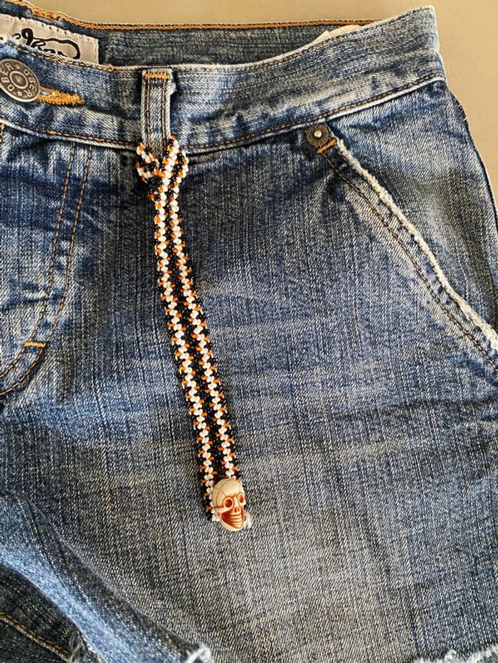 Short en jeans Ober bleu taille 40 - photo numéro 2