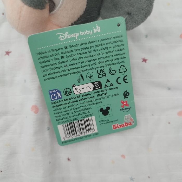 Grand doudou plat linge Disney Minnie - photo numéro 5