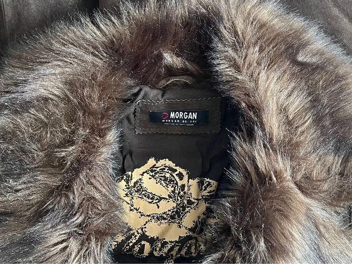 Manteau en cuir et fausse fourrure Morgan T-36 - photo numéro 4