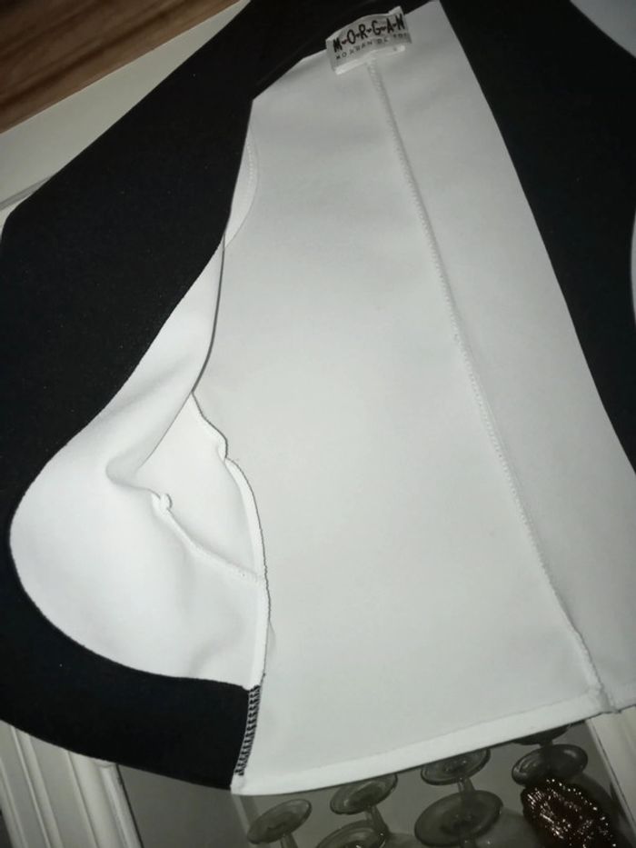 Blazer court bicolore by Morgan état neuf taille 36 - photo numéro 13