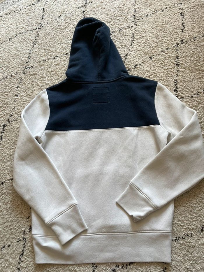 Sweat à capuche marine et blanc Hollister - photo numéro 9