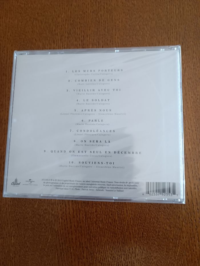 CD "Vieillir avec toi" / FLORENT PAGNY - photo numéro 2
