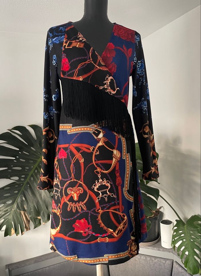 Robe portefeuille imprimée 101 Idées – T. S/M