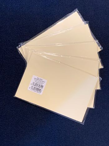 Lot 50 cartes vierges 220g ivoire