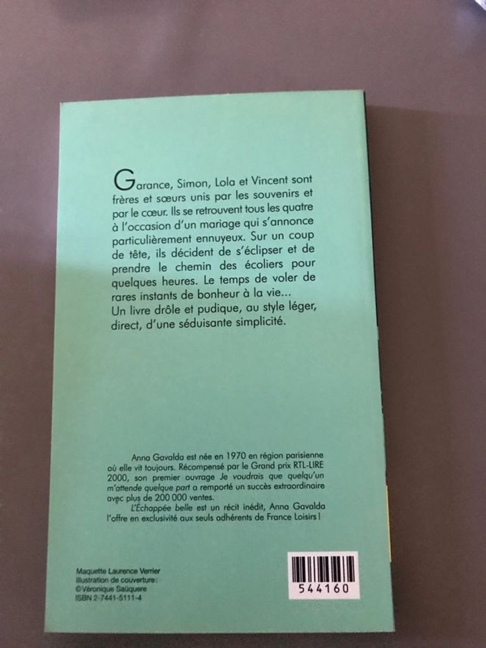 Livre l’échappée belle - photo numéro 2