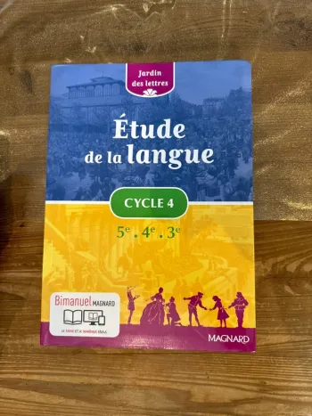 Livre étude de la langue 5e 4e 3e
