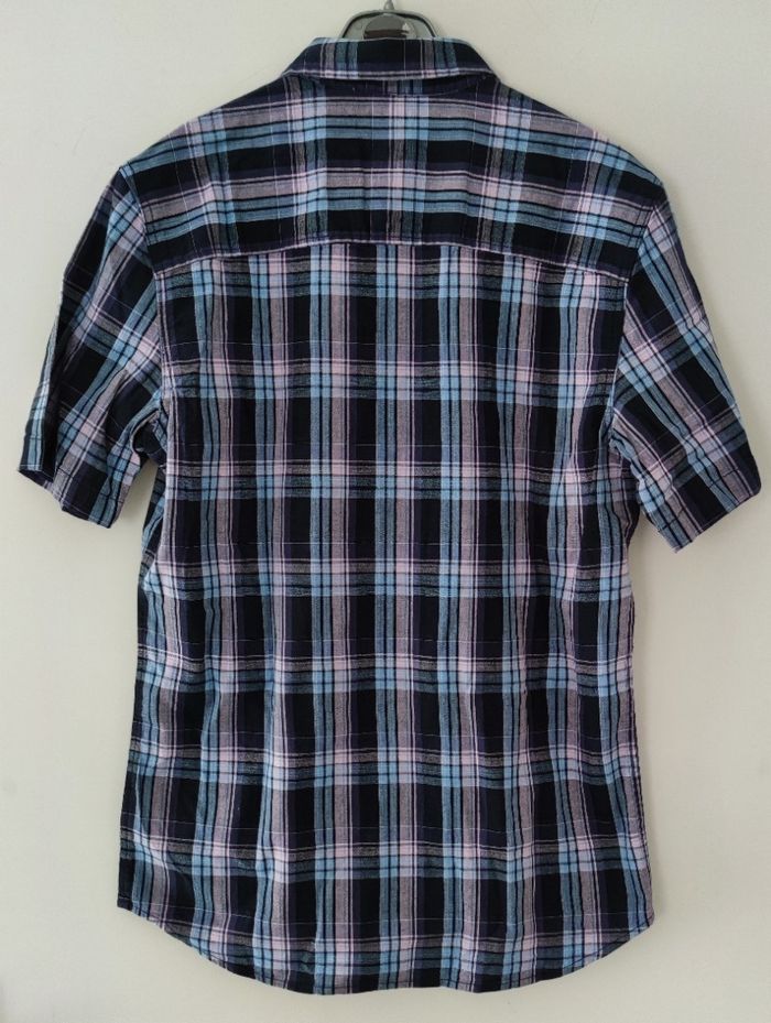 Chemise bleu et noire à manches courtes marque Lee pour homme taille M - photo numéro 2