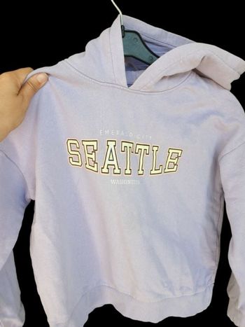 Sweat a capuche violet pale xxs