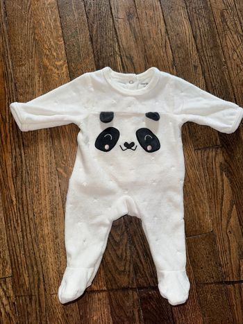 Pyjama velour vertbaudet Naissance 50 cm