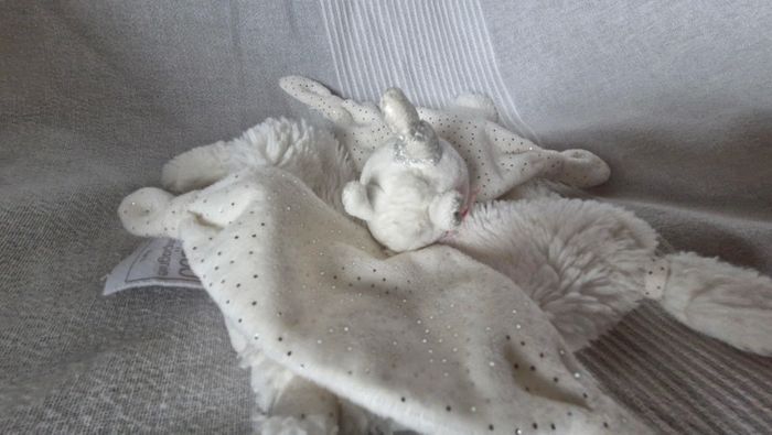Doudou plat blanc Licorne Doudou et compagnie - photo numéro 4