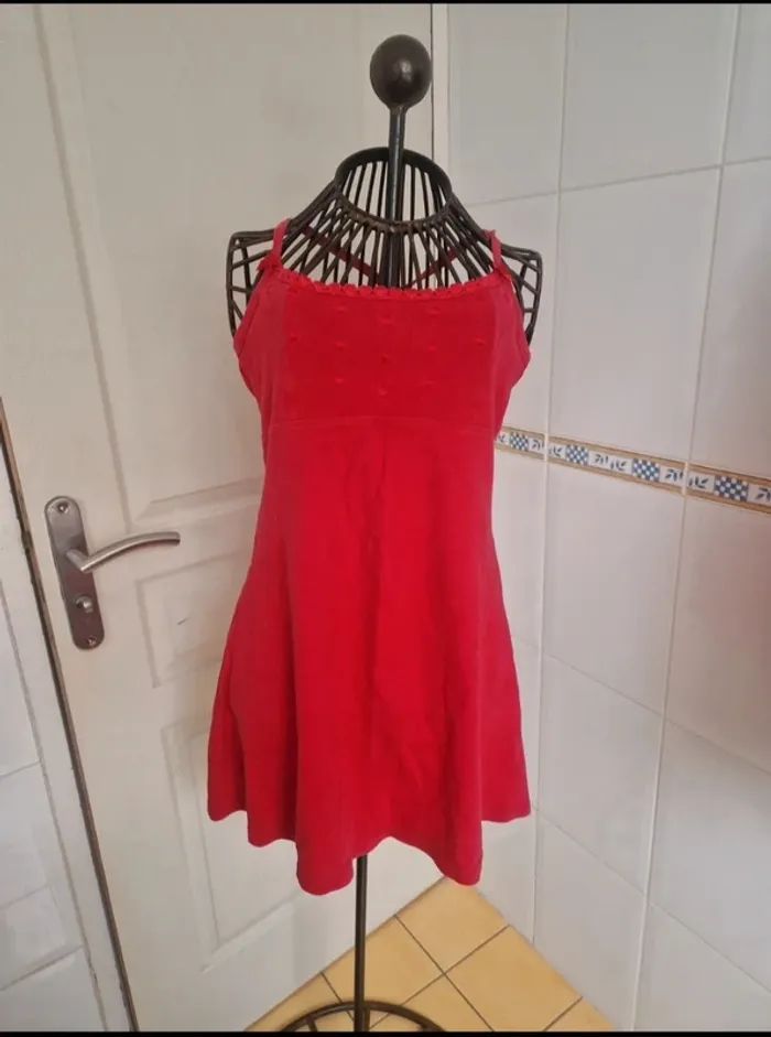 Jolie nuisette rouge vintage femme etam taille L/40
