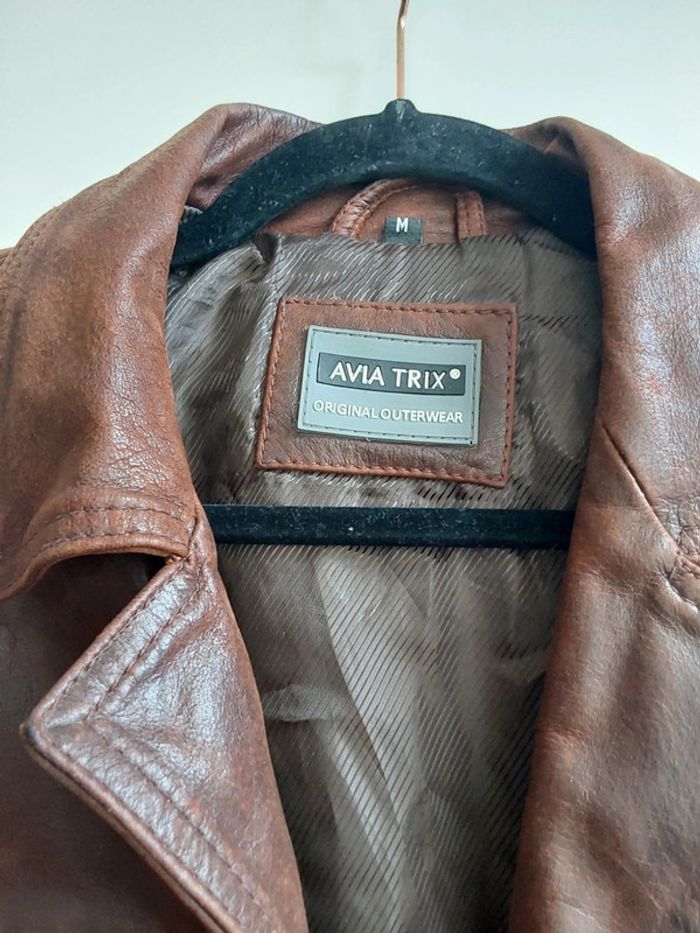 Veste cuir vintage Avia Trix - photo numéro 3