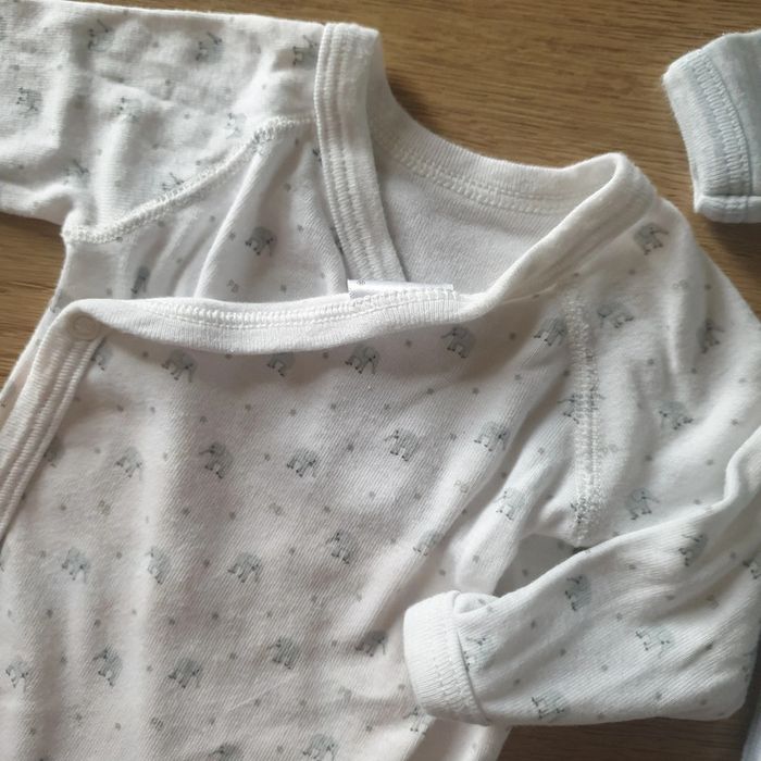 💚 Lot de 2 bodies Petit bateau 1 mois #emyfleury_1moisgarçon - photo numéro 3
