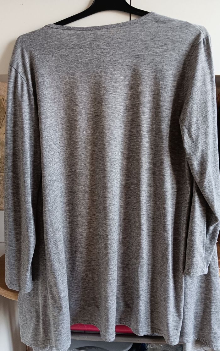 Gilet long gris - photo numéro 2