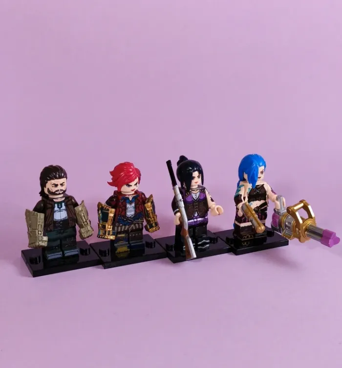 Arcane - League of legends - Lot de 8 Mini figurines au format Lego - photo numéro 2