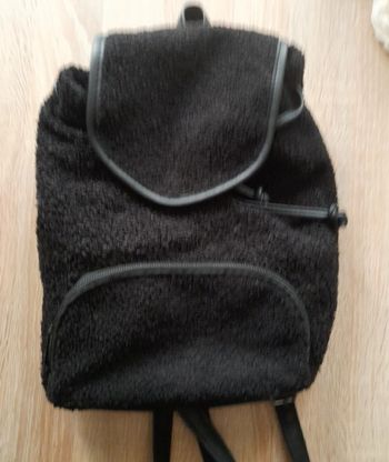 Sac à dos bouclette noir