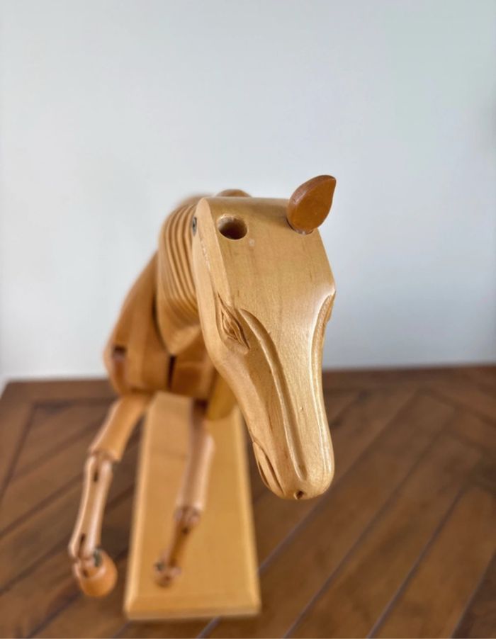 Mannequin Cheval de dessin en bois complètement articulé - bon état - photo numéro 9