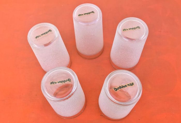 Années 1960 5 verres à orangeade "Grappe d' or" - photo numéro 6