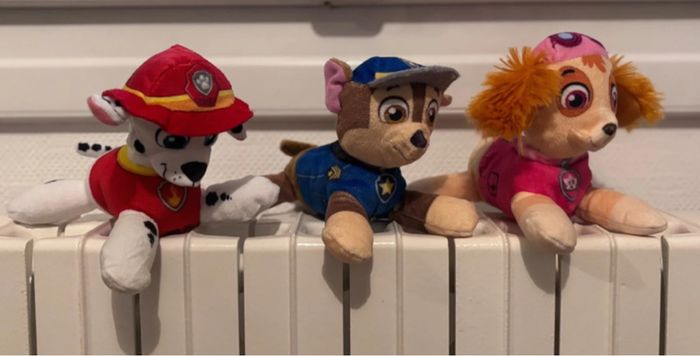 Lot de 3 peluches pat patrowl