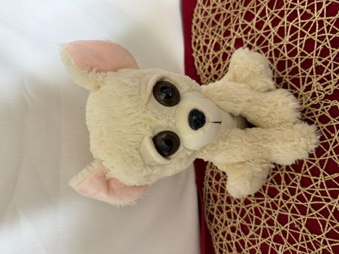 Peluche Loup chien Crème - photo numéro 2