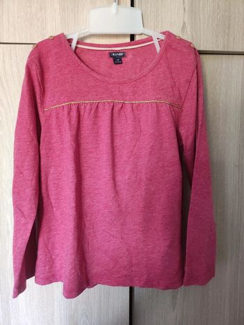 Blouse rose liseré doré Kiabi 6 ans