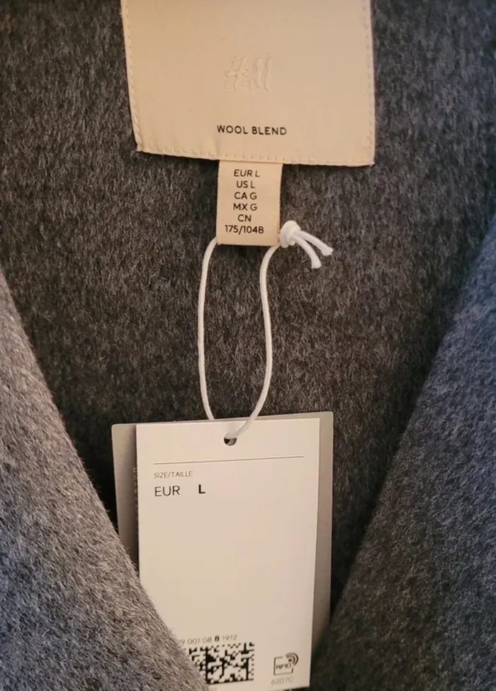 Manteau oversize en laine mélangée - photo numéro 7