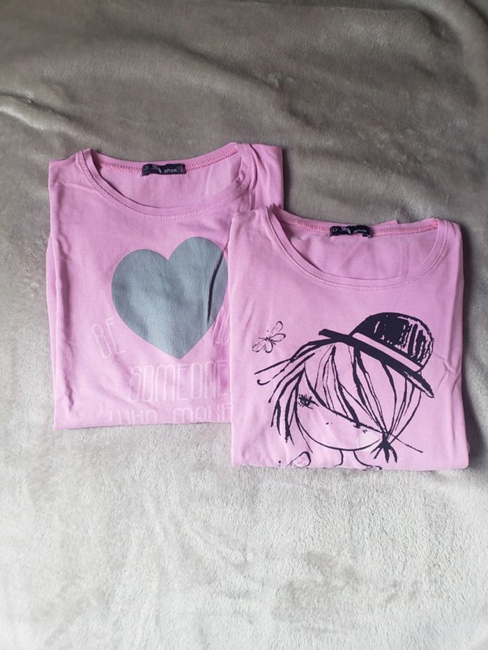 Lot de 2 t-shirts manches longues taille 12 ans