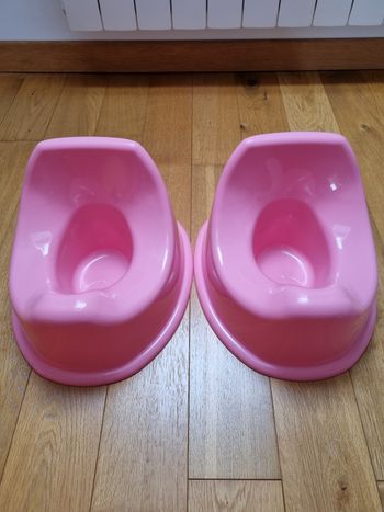 2 pots éducatifs roses Tex Baby 
