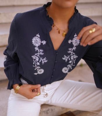 Blouse 100% coton - In April 1996 - Taille S/M