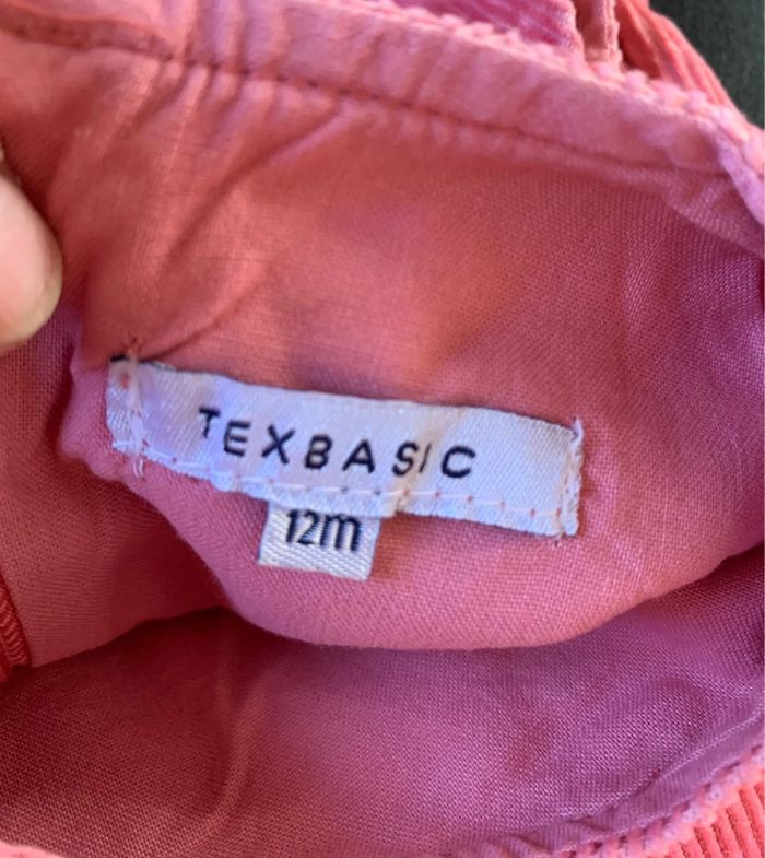 Robe rose en velours 12 mois - photo numéro 4