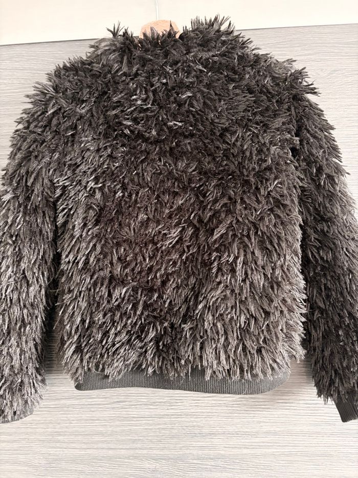 Manteau noir imitation fourrure Orchestra 14 ans - photo numéro 9