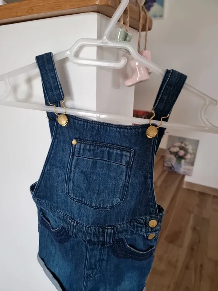 Salopette short en jean Z 6 ans - photo numéro 3