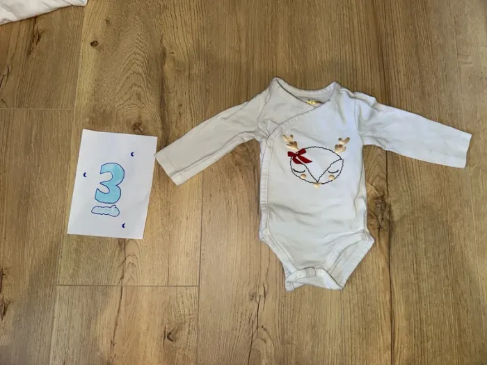 Body manches longues 3 mois