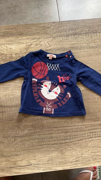 Tee shirt manche longue taille 3 mois du pareil au même