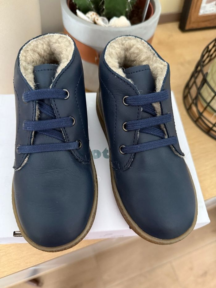 Falcotto chaussures premiers pas avec fourrure naturelle - photo numéro 3