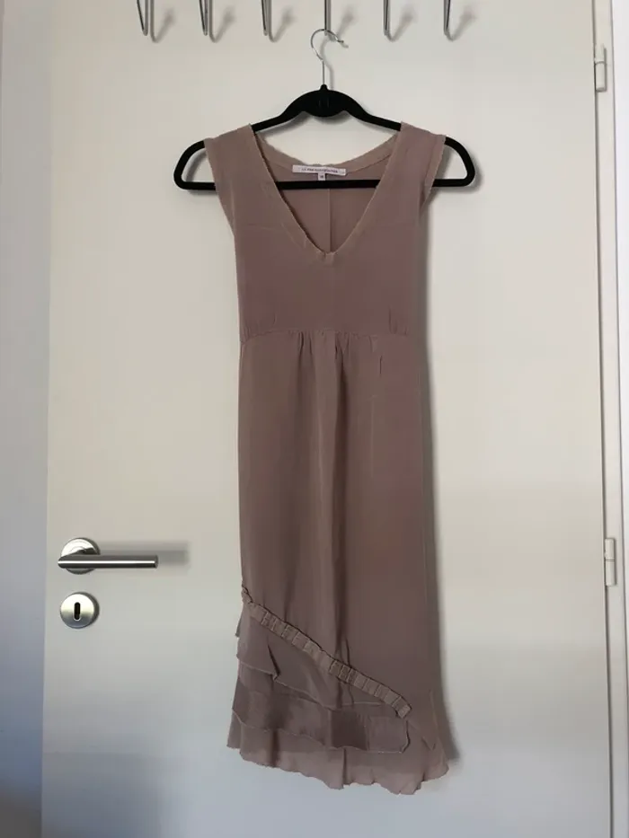 Robe en soie beige rosé La Féee Maraboutée taille 38 neuve - photo numéro 9