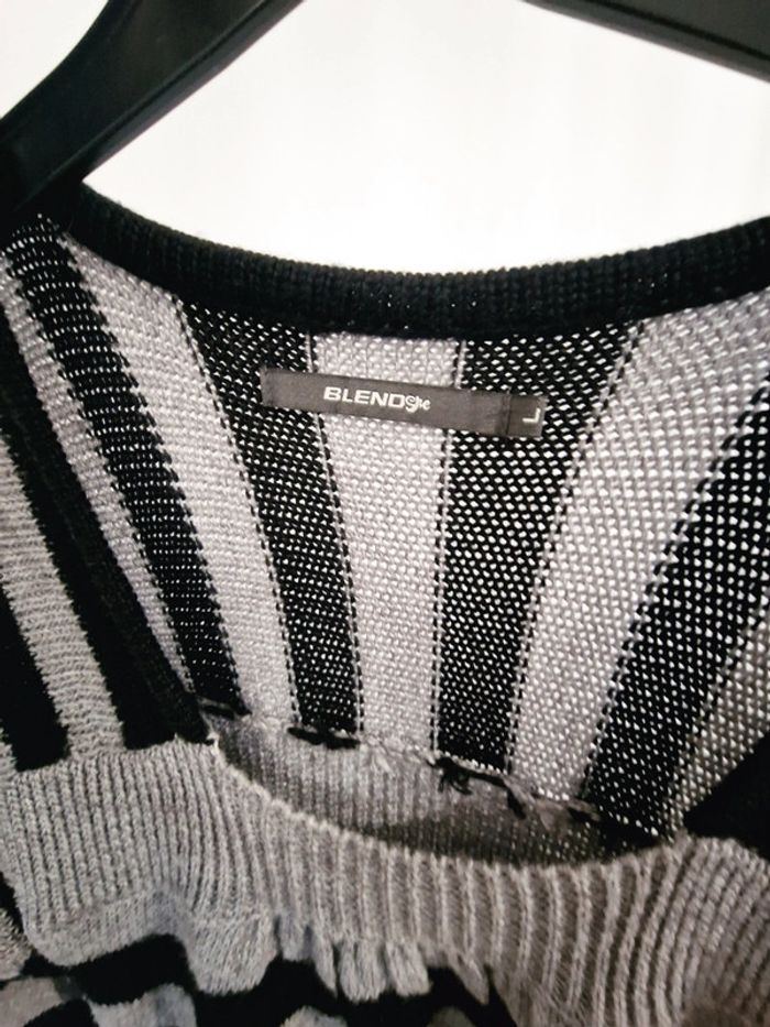 Robe marinière noir et gris - photo numéro 4