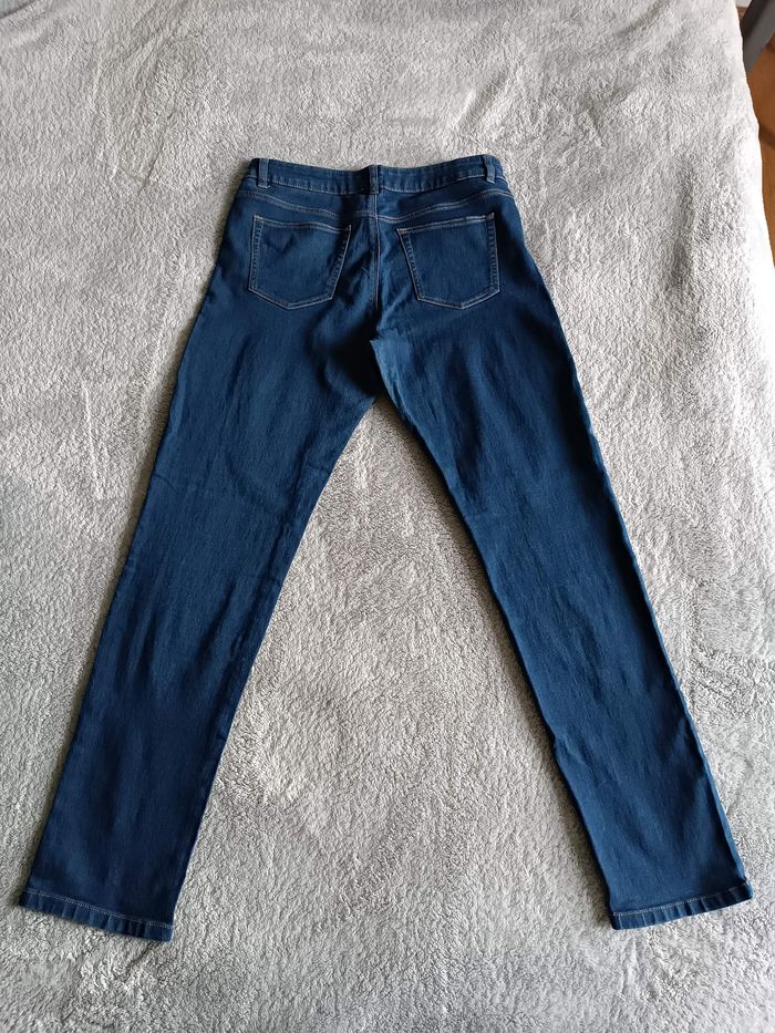 Jean bleu droit femme Gémo – Taille 40 - photo numéro 3