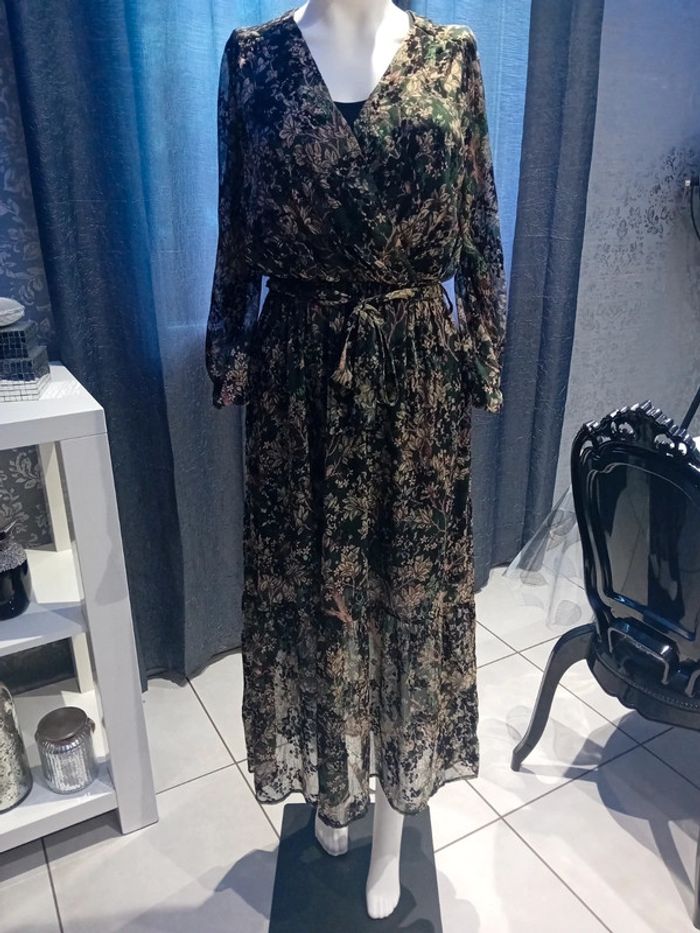 Robe vintage dressing taille s/m - photo numéro 2