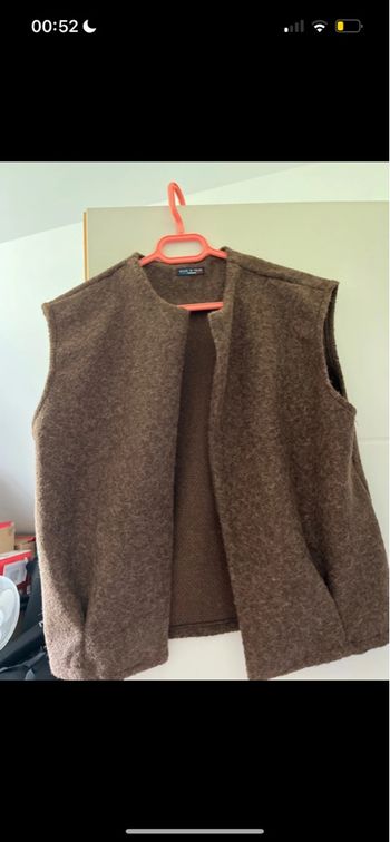Veste sans manches choco taille unique
