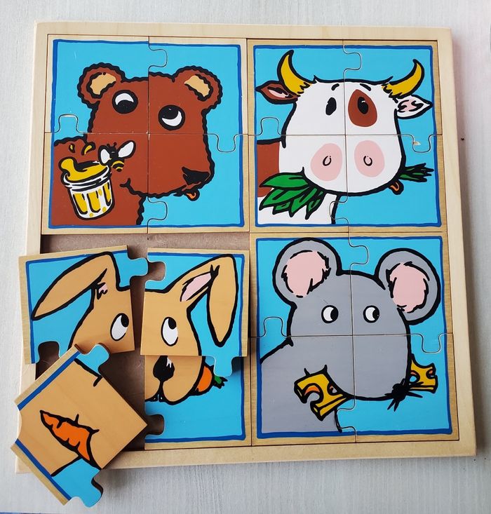 Puzzle en bois animaux - photo numéro 2