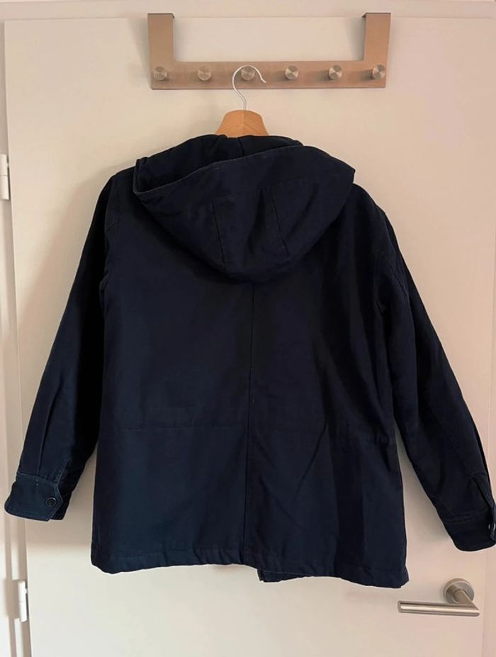 Blouson/parka bleu Marie Caroll - photo numéro 6
