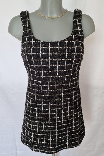 Robe Mango tweed noir & blanc – neuve avec étiquette – XS