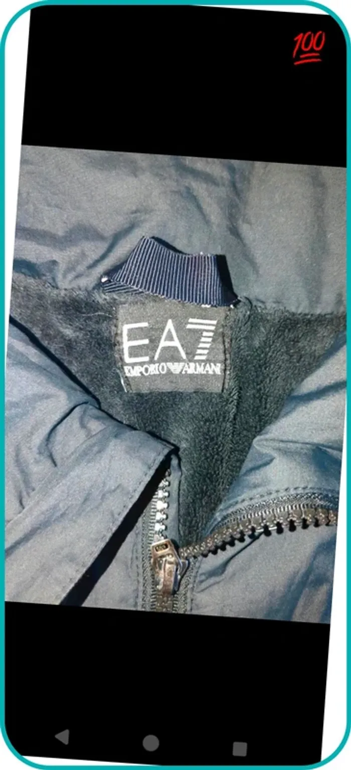 Veste Harrington Armani homme S - photo numéro 3