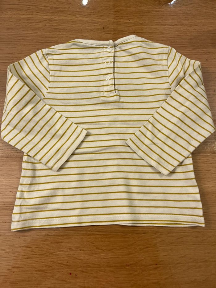 Teeshirt manches longues kiabi taille 18 mois - photo numéro 2