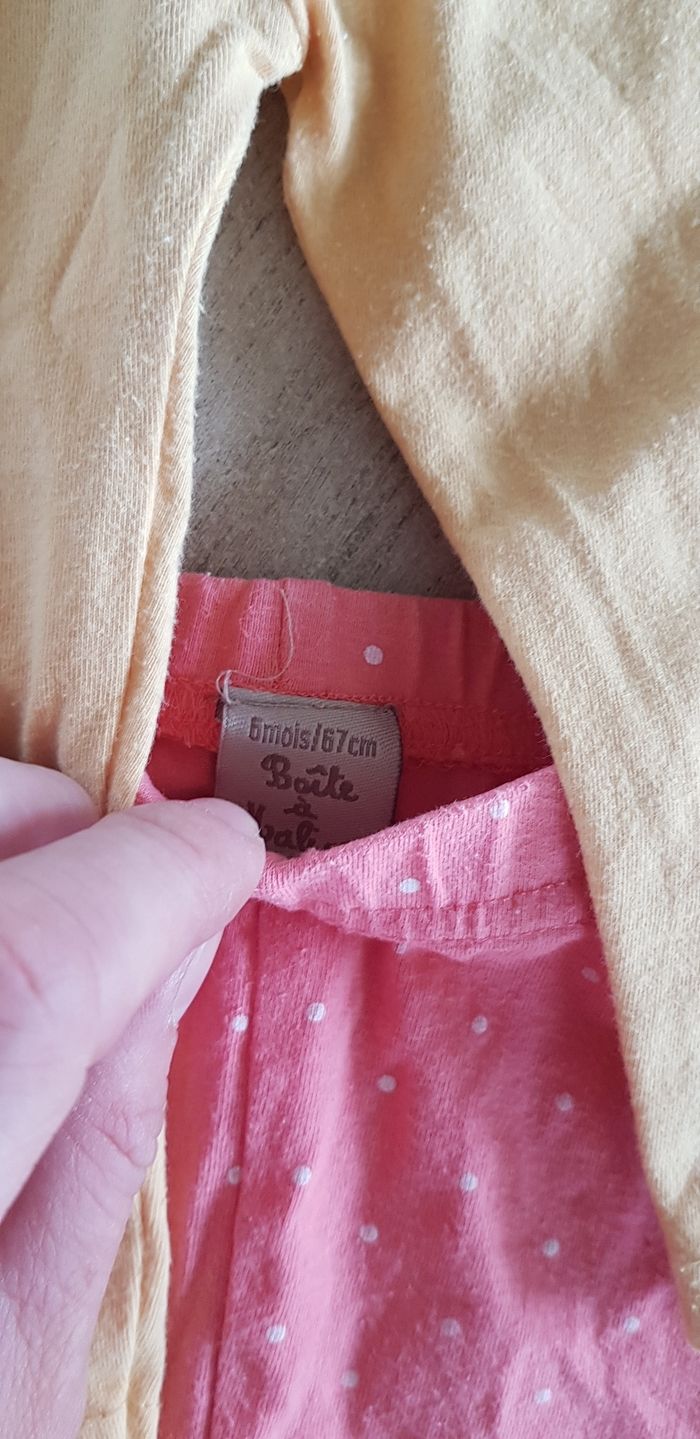 Lot de 7 leggings fille 6 mois - photo numéro 6