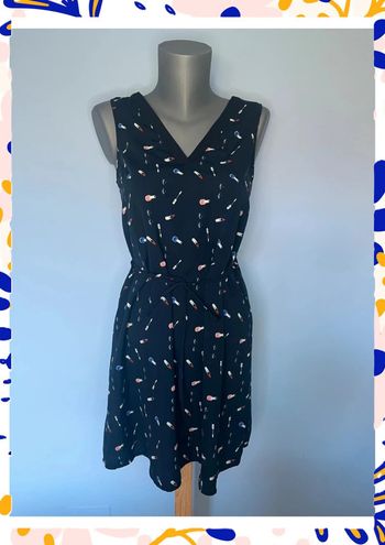 🖤 Robe noire imprimée maquillage – Naf Naf - Taille 34