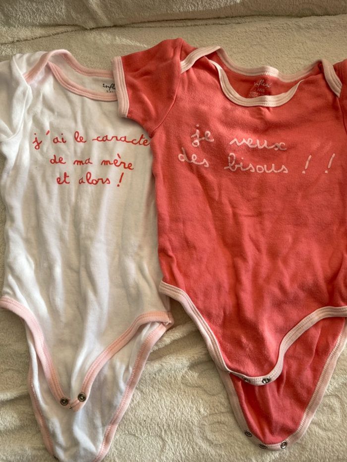 Lot de 2 body manches courtes 3 ans